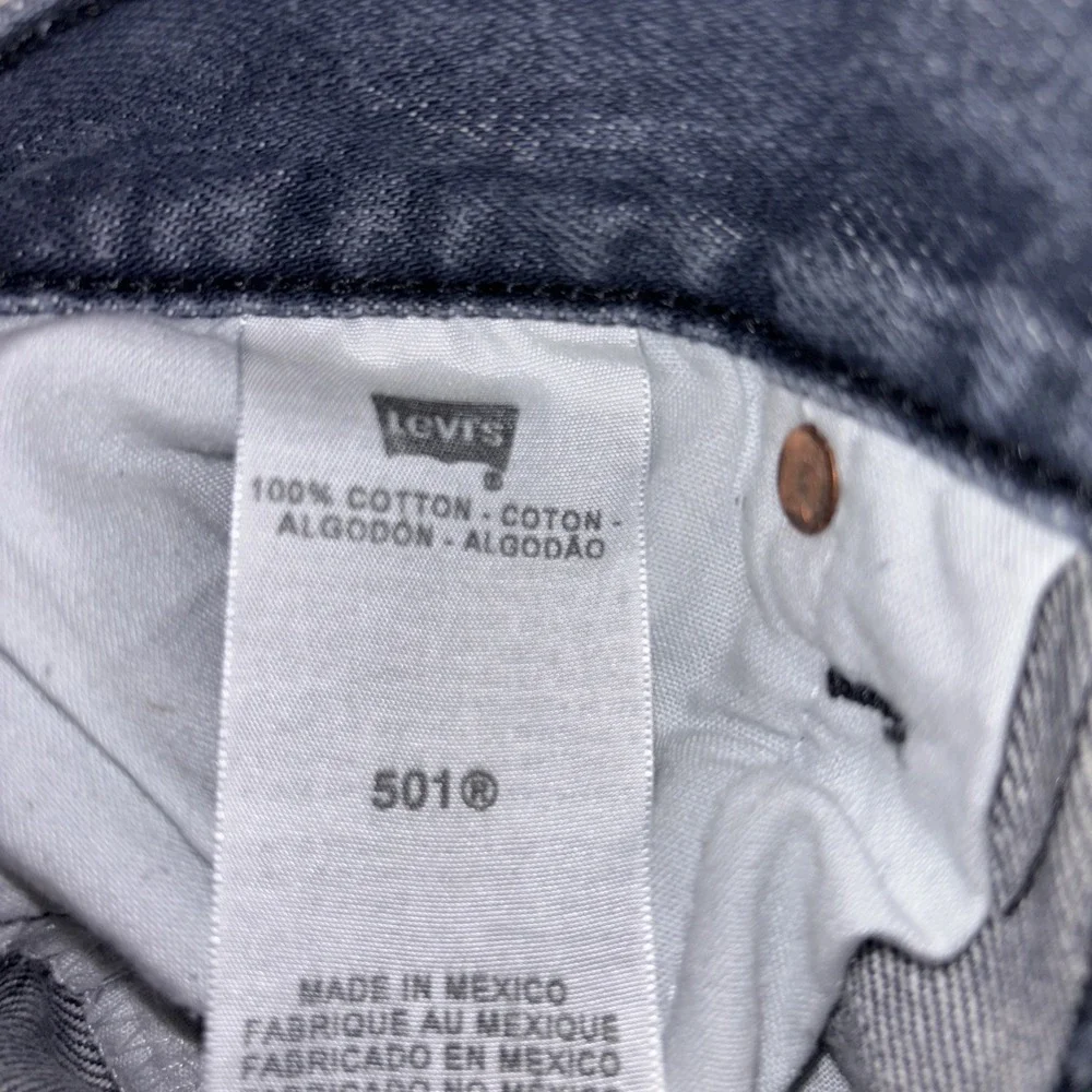 (32x25) Levi's 501 Straight Fit Button Fly Jeans-Men's,‎ stonewash blue Cotton